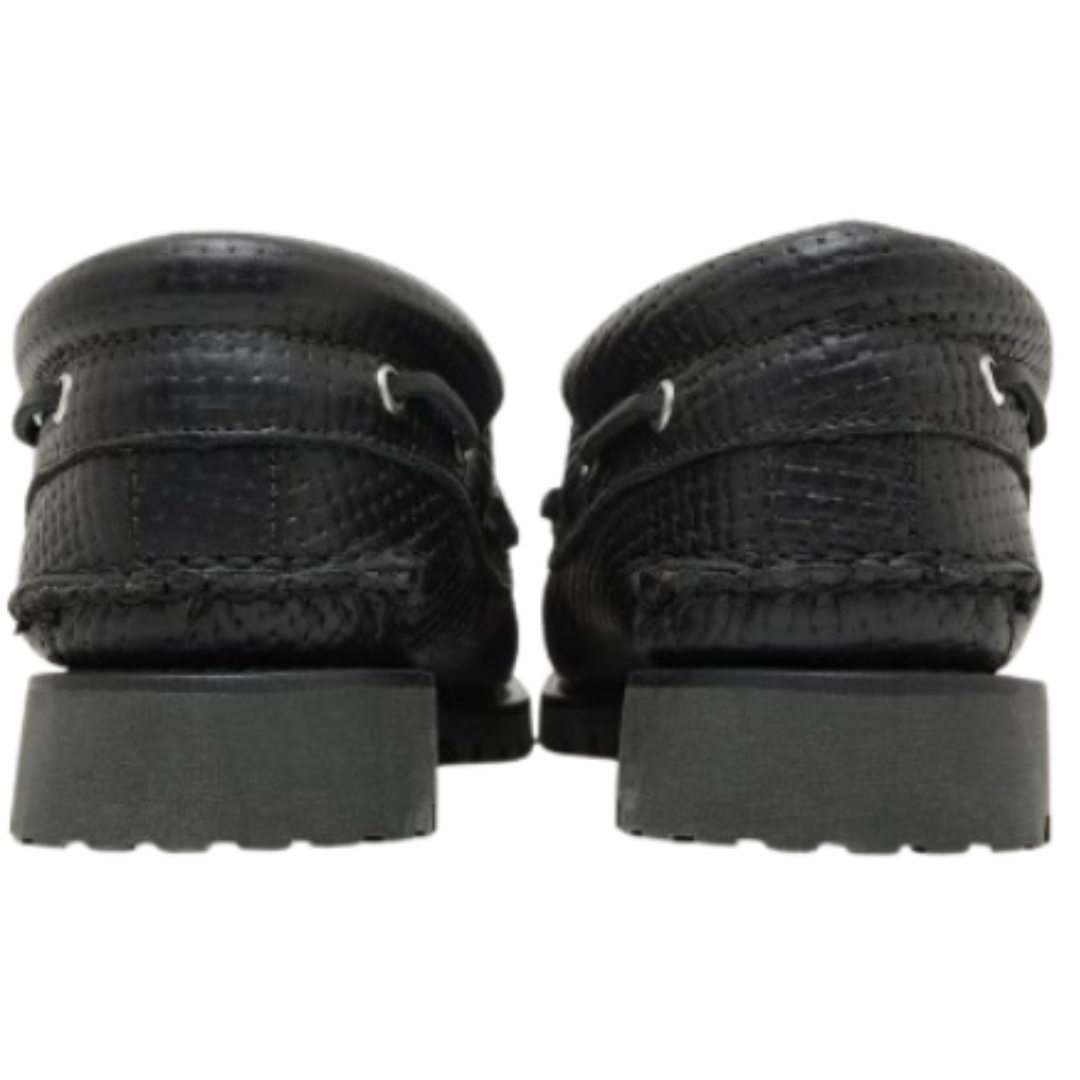 Timberland Authentic Boat Shoe Black Grain