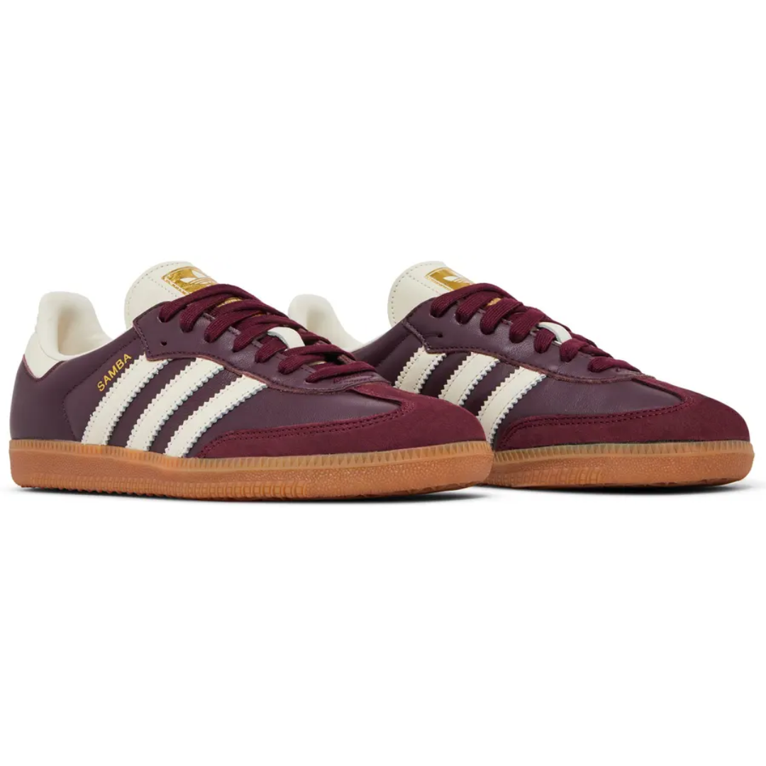 Adidas Samba Maroon Metallic Gold