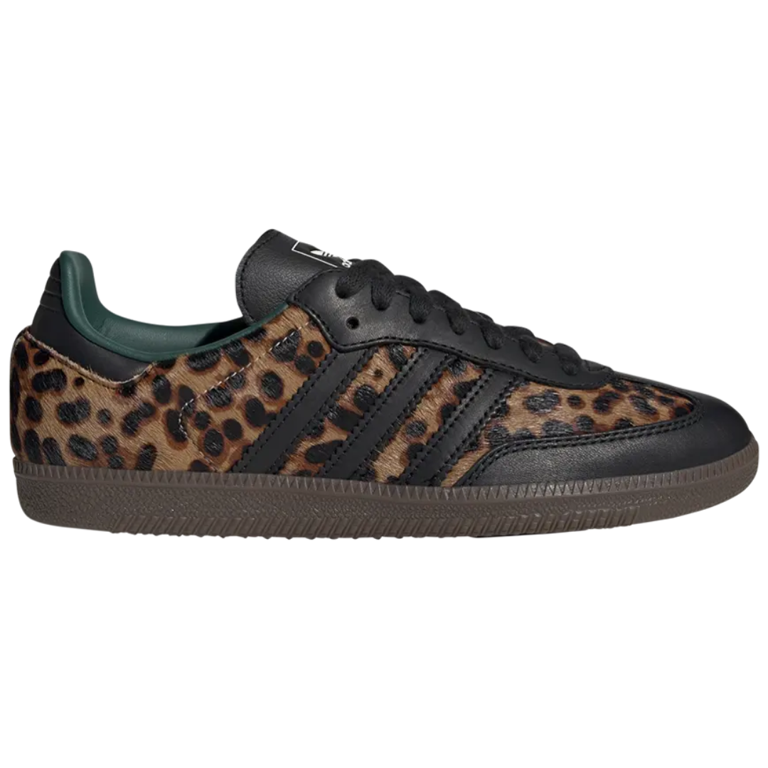 Adidas Samba OG Black Green Leopard