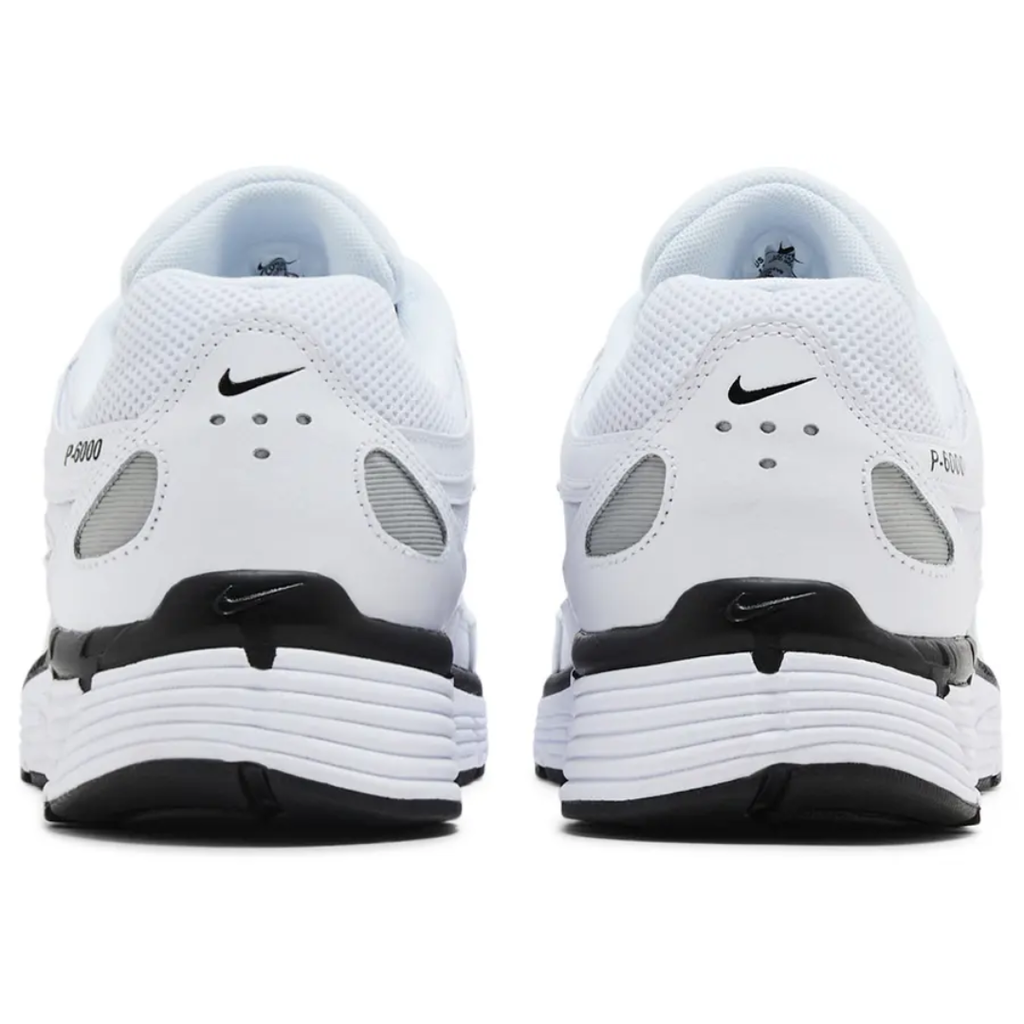 Nike P-6000 White Metallic Silver Black