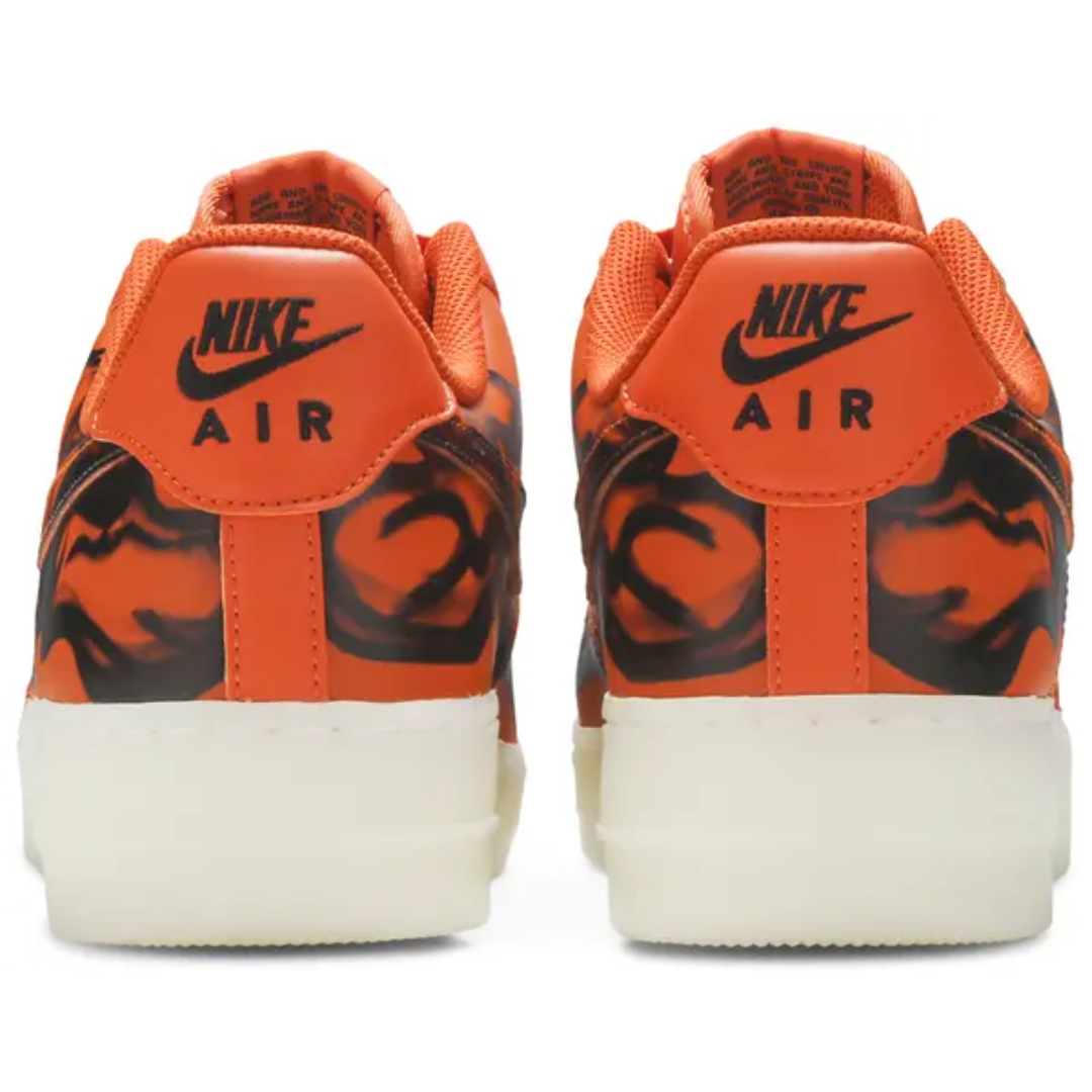 Nike Air Force 1 Low Orange Skeleton Halloween