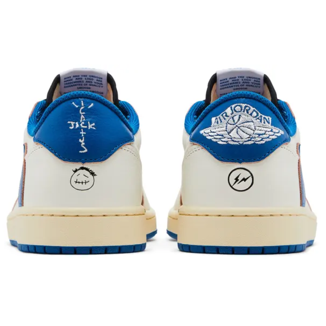 Air Jordan 1 Low Travis Scott x Fragment Sail Military Blue