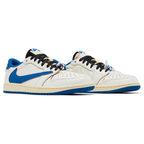 Air Jordan 1 Low Travis Scott x Fragment Sail Military Blue