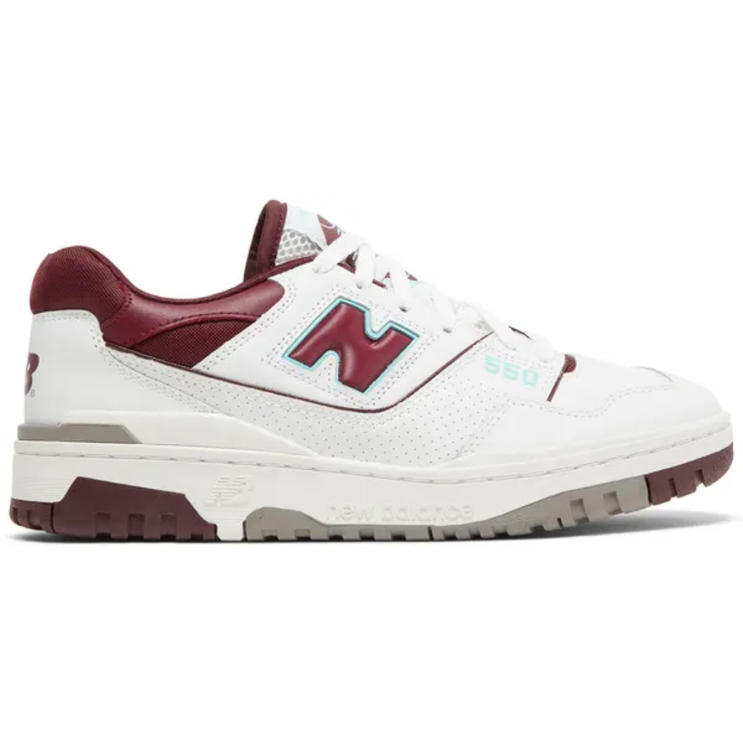 New Balance 550 Burgundy Cyan