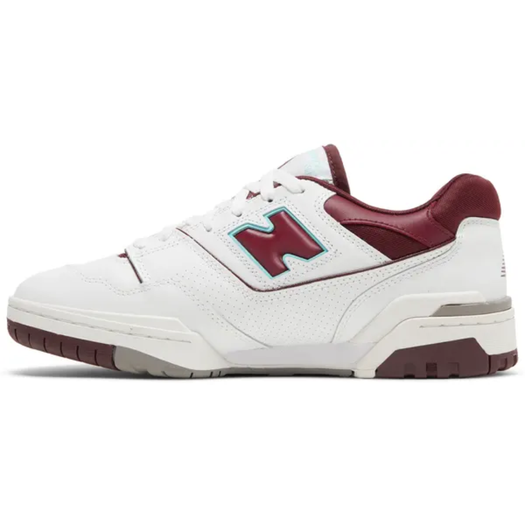 New Balance 550 Burgundy Cyan