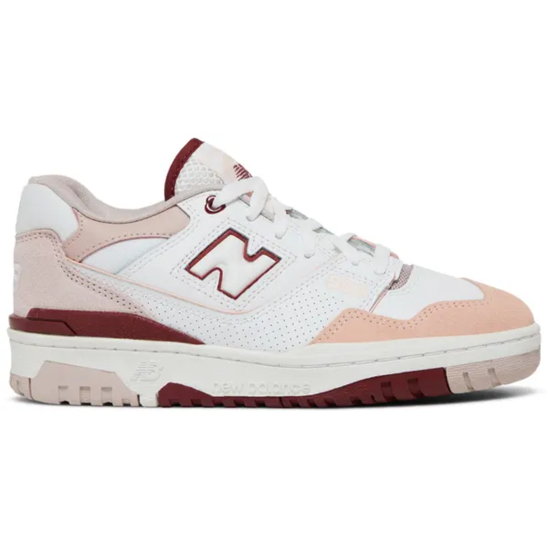 New Balance 550 White Scarlet