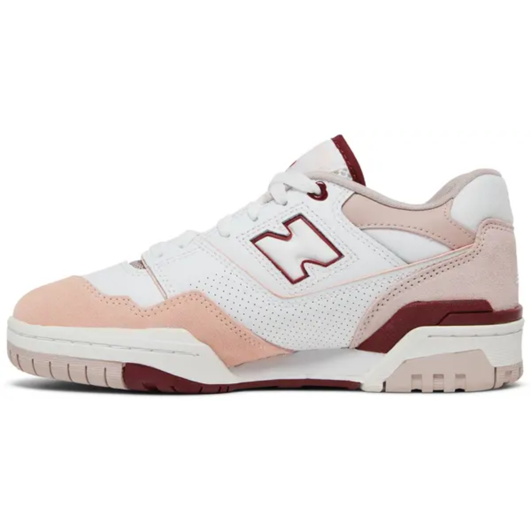New Balance 550 White Scarlet