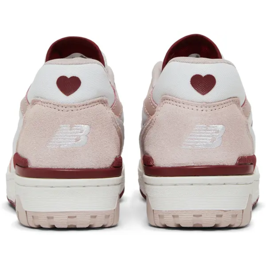 New Balance 550 White Scarlet