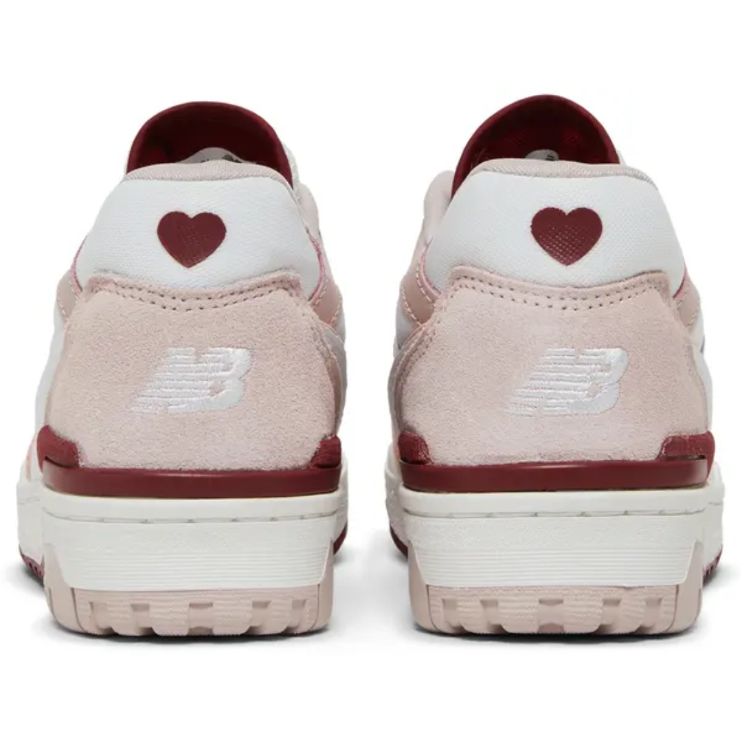 New Balance 550 White Scarlet