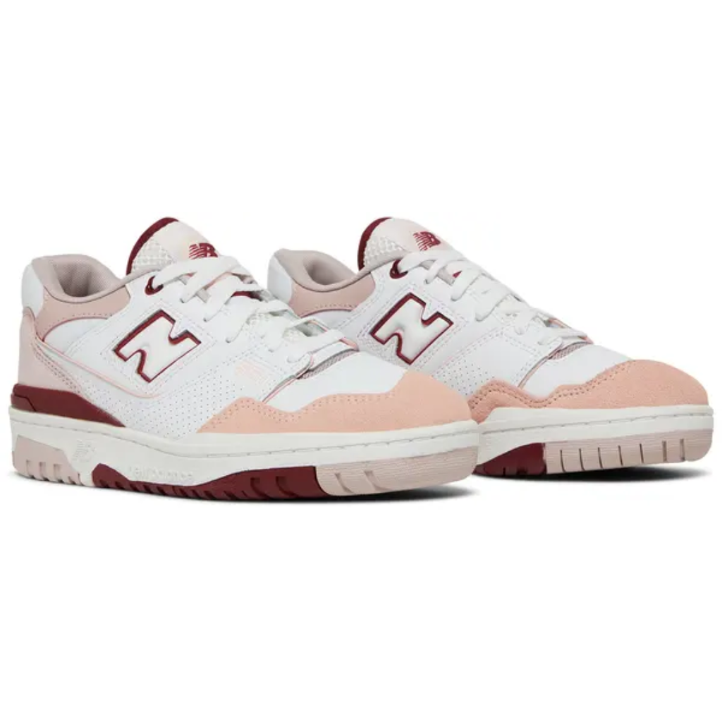 New Balance 550 White Scarlet