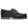 Timberland Authentic Boat Shoe Black Grain