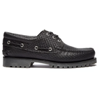 Timberland Authentic Boat Shoe Black Grain
