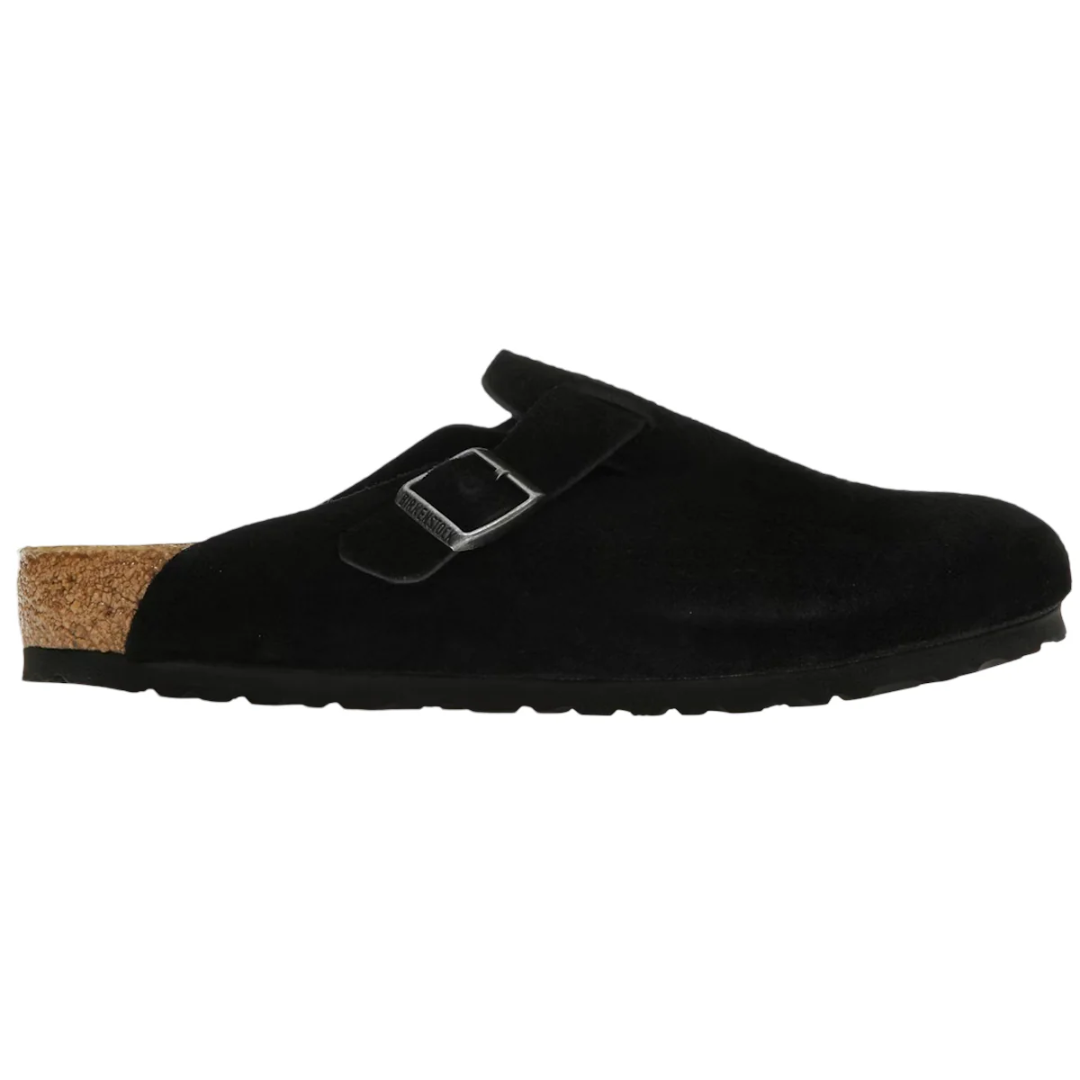 Birkenstock Boston Black Suede