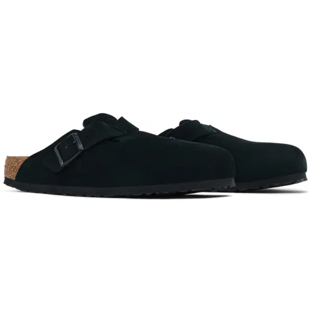 Birkenstock Boston Black Suede