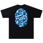 Bape Camo Ape Head Tee Black Blue