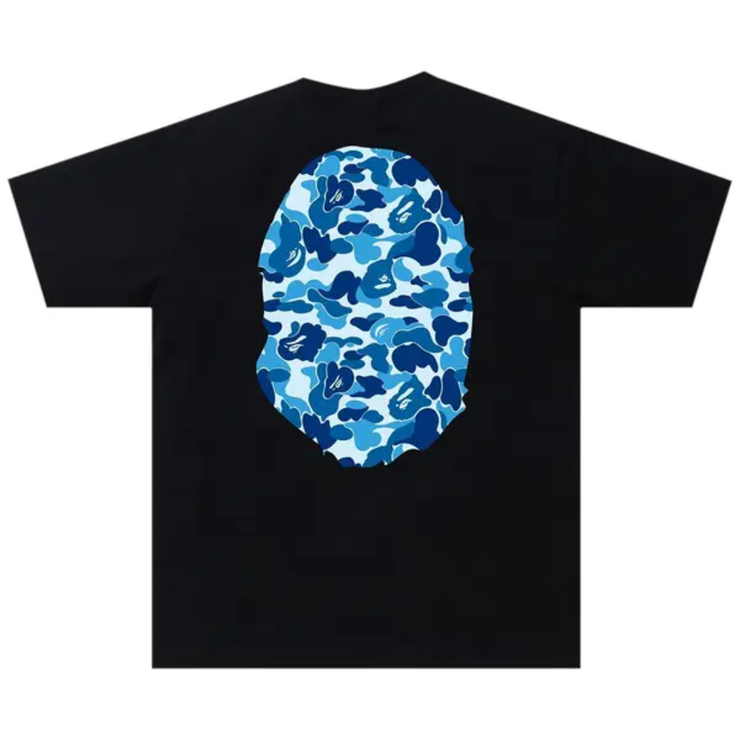 Bape Camo Ape Head Tee Black Blue