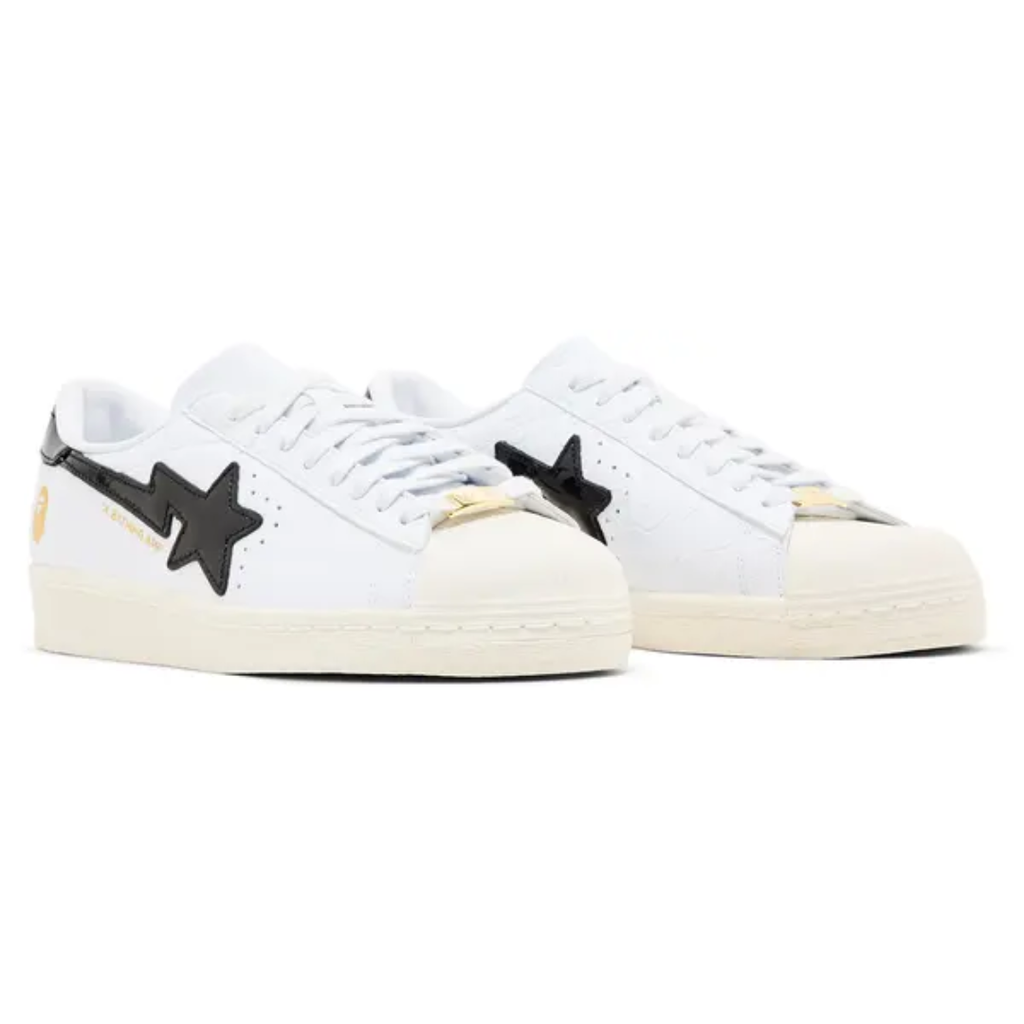 Adidas Superstar Vintage Bape White Black